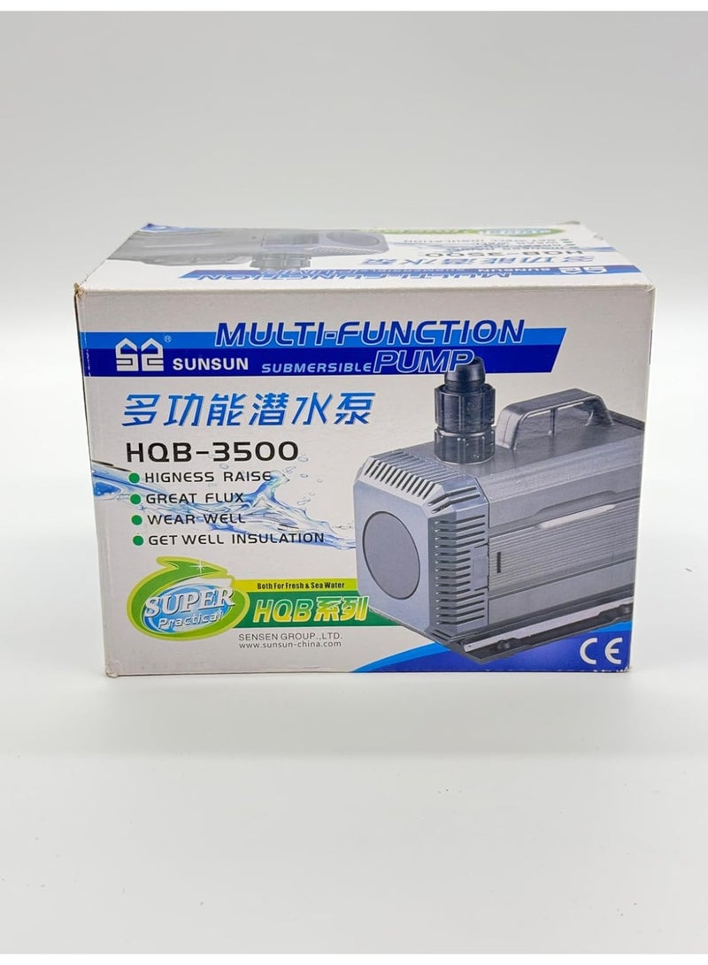 SunSun Amphibious Water Submersible Pump HQB-3500 – 3000 LPH Flow Rate, 85W Power, 3.5m Pumping Height for High-Performance Aquarium, Fountain, Pond, Hydroponics Pump - Image 2